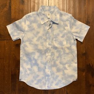 Gap Kids blue and white button down